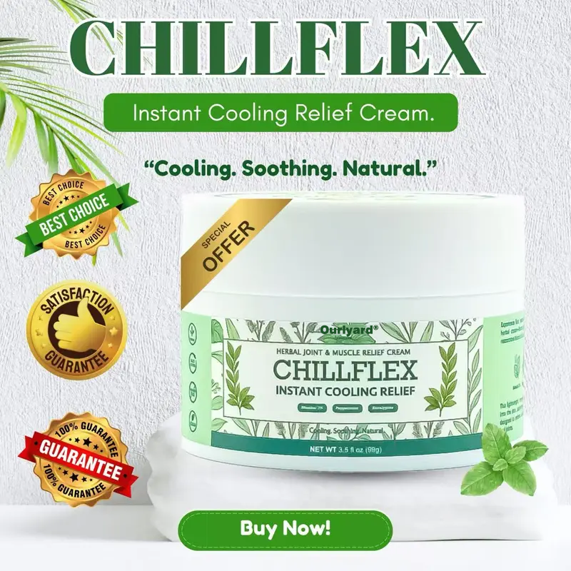 🎁𝐎𝐟𝐟𝐢𝐜𝐢𝐚𝐥 𝐒𝐭𝐨𝐫𝐞: DivGlow® Chillflex Mint Pain Relief Cream (Treatment for arthritis, neuropathyy, rheumatic diseases, muscle spasms, twitches and sports injuries)