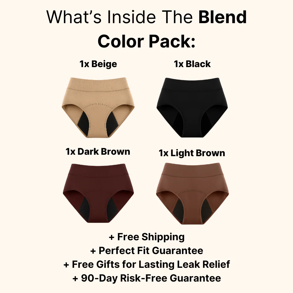 ⏰ Final 3 Hours! 60% OFF 🎀 | NESLEMY™ 100% Leak-Proof Underwear 4-pack