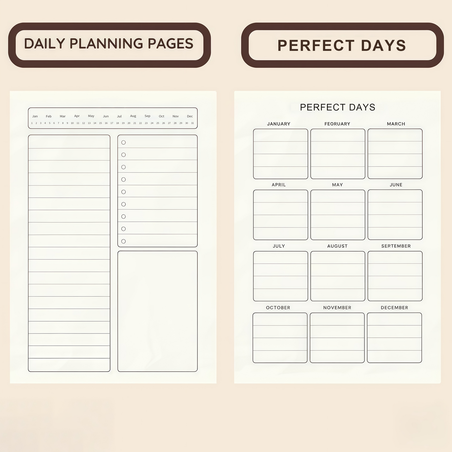 2026 Daily Planner with Hourly Schedule-All-in-One Yearly Monthly & Weekly organizer✨