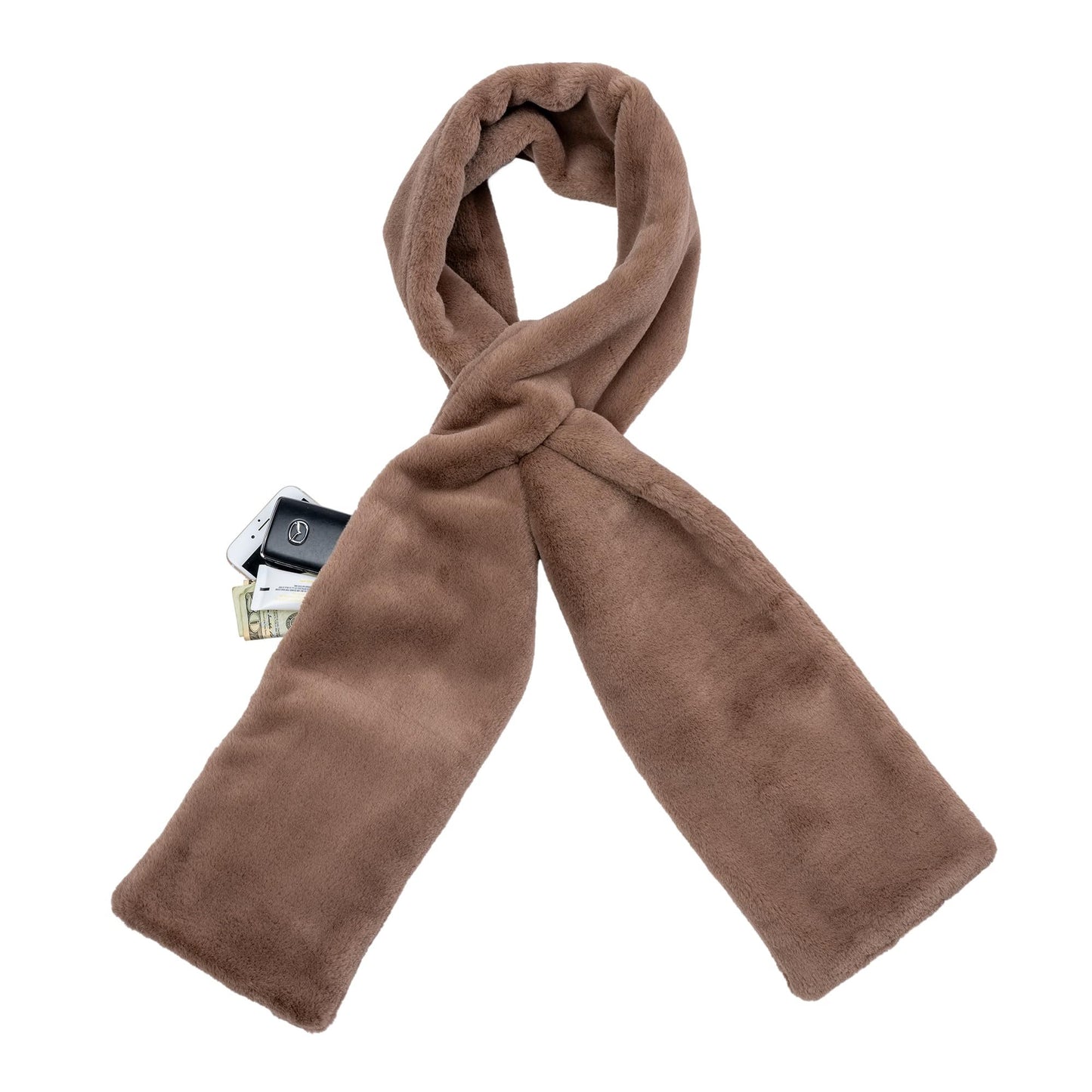 Black Friday Big Promotion Save 49%🔥Faux Fur Scarf With Hidden Zipper Pocket