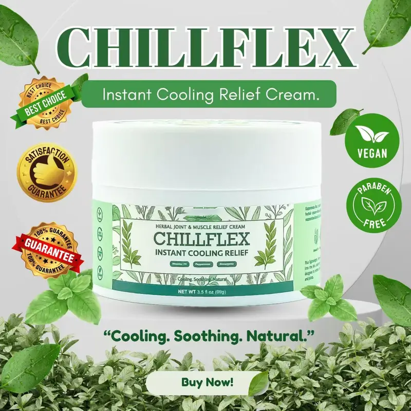 🎁𝐎𝐟𝐟𝐢𝐜𝐢𝐚𝐥 𝐒𝐭𝐨𝐫𝐞: DivGlow® Chillflex Mint Pain Relief Cream  (Treatment for arthritis, neuropathyy, rheumatic diseases, muscle spasms, twitches and sports injuries)