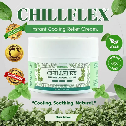 🎁𝐎𝐟𝐟𝐢𝐜𝐢𝐚𝐥 𝐒𝐭𝐨𝐫𝐞: DivGlow® Chillflex Mint Pain Relief Cream  (Treatment for arthritis, neuropathyy, rheumatic diseases, muscle spasms, twitches and sports injuries)