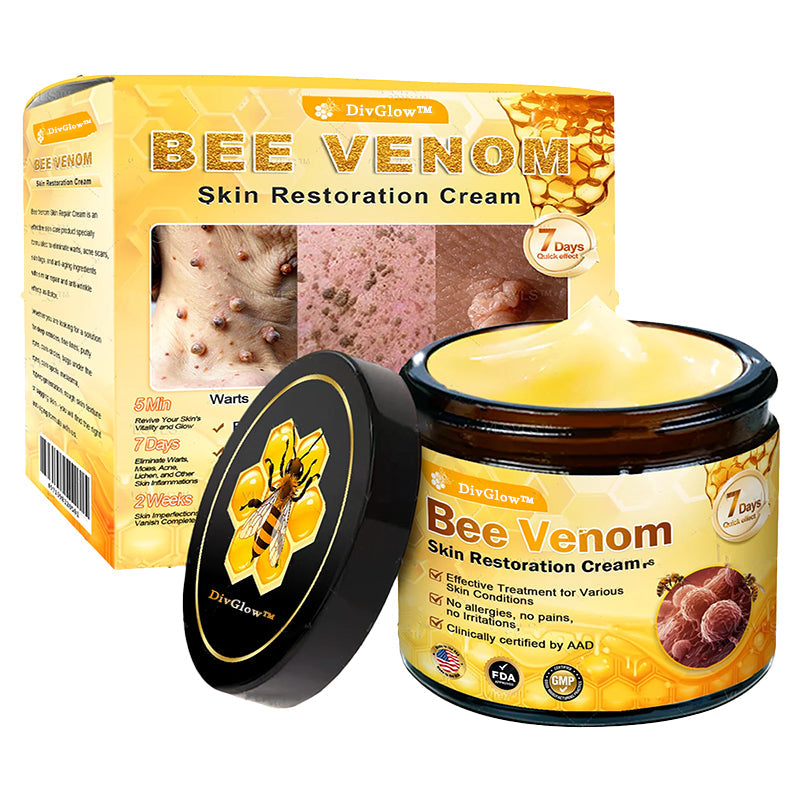Made and Shipped from USA ✨ DivGlow® Bee Venom Skin Restoration Cream ⏰ LAST DAY 80% OFF | 1.76 oz🦄