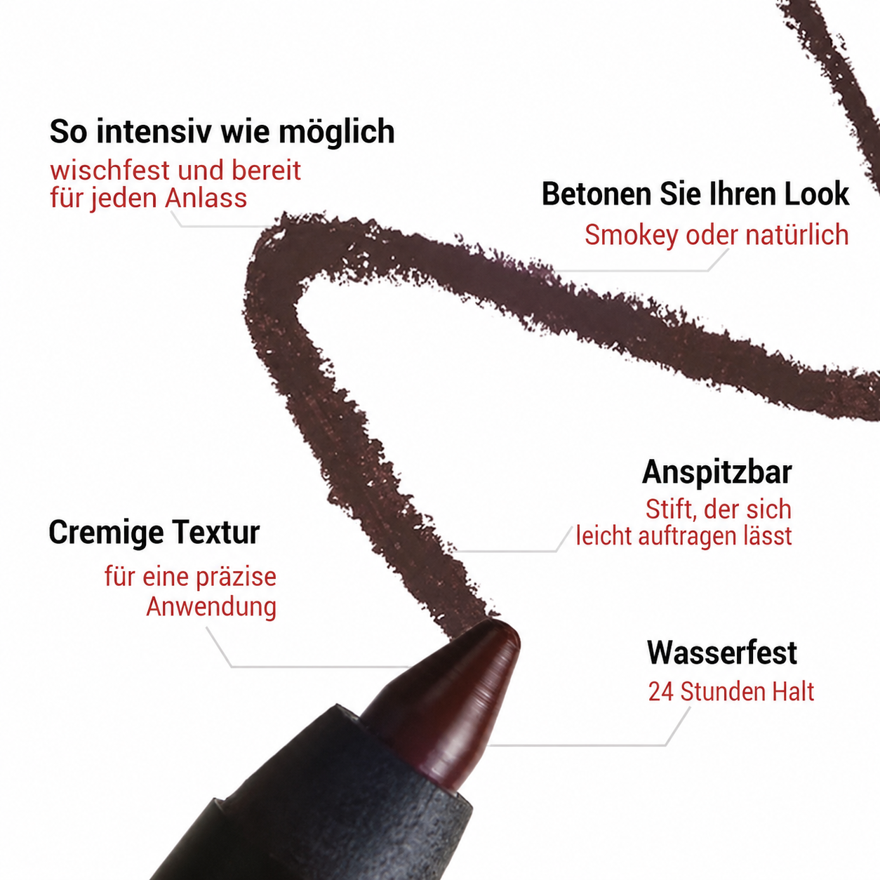 Letzter Tag - Kaufen Sie 1 KOSTENLOS 💜 24HR wasserdicht Eyeliner - Tag bis Nacht