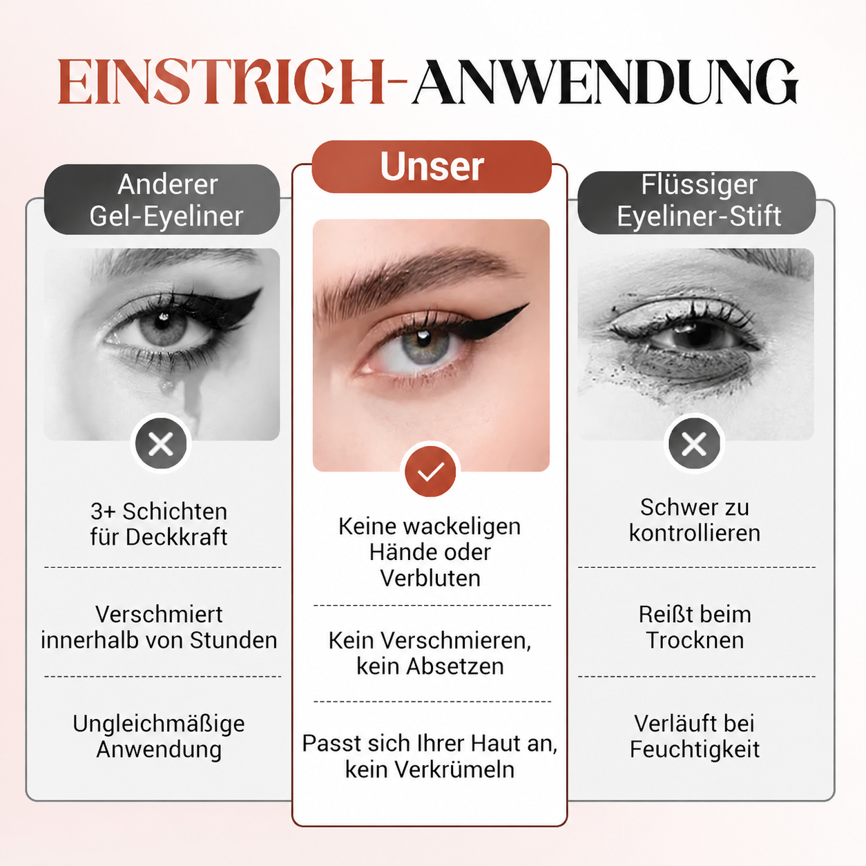Letzter Tag - Kaufen Sie 1 KOSTENLOS 💜 24HR wasserdicht Eyeliner - Tag bis Nacht