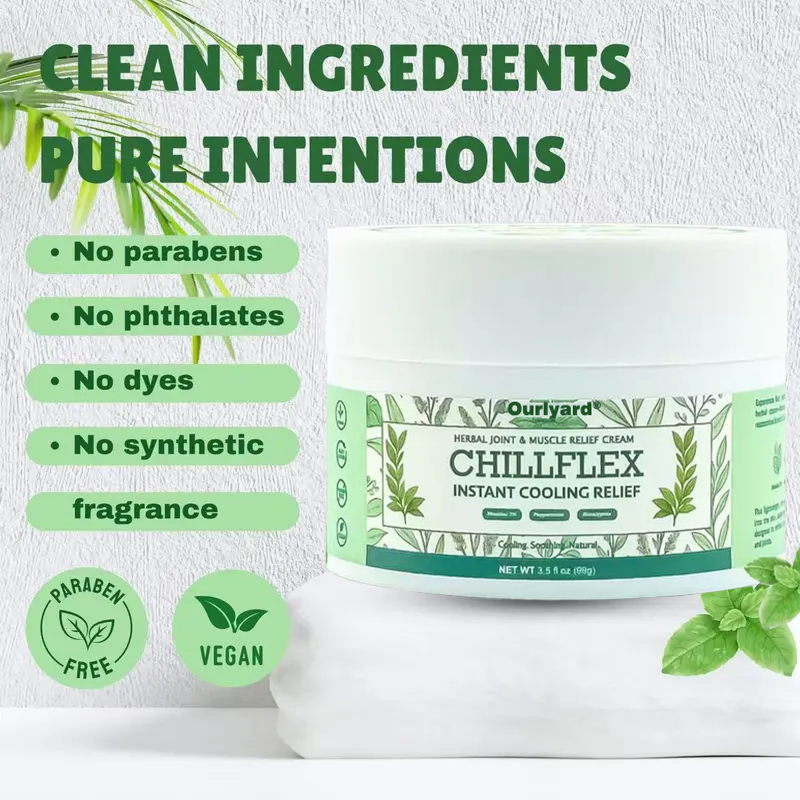 🎁𝐎𝐟𝐟𝐢𝐜𝐢𝐚𝐥 𝐒𝐭𝐨𝐫𝐞: DivGlow® Chillflex Mint Pain Relief Cream  (Treatment for arthritis, neuropathyy, rheumatic diseases, muscle spasms, twitches and sports injuries)