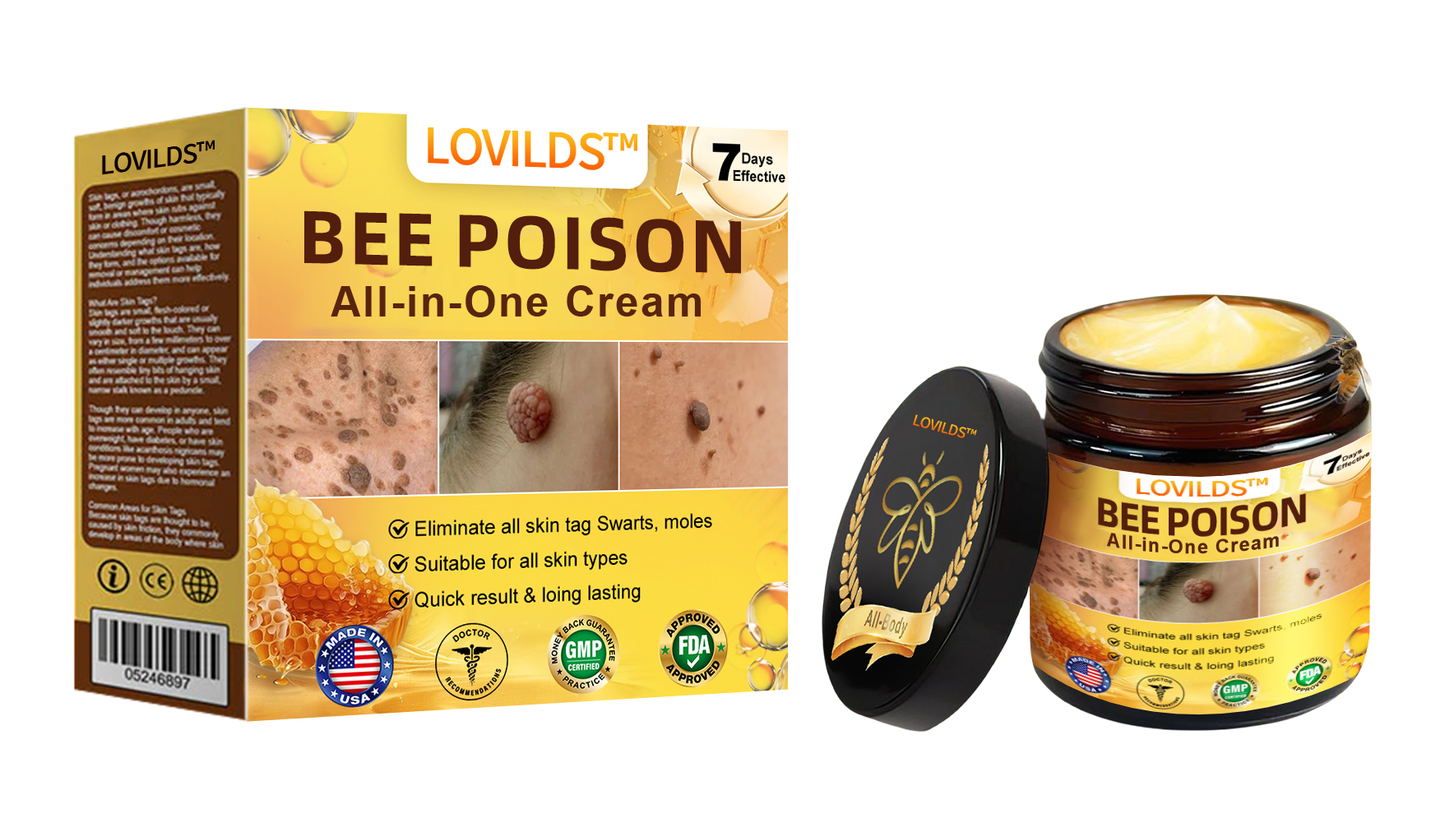 LOVILDS™ Bee Poison All-in-One Cream US Dermatologist Approved.