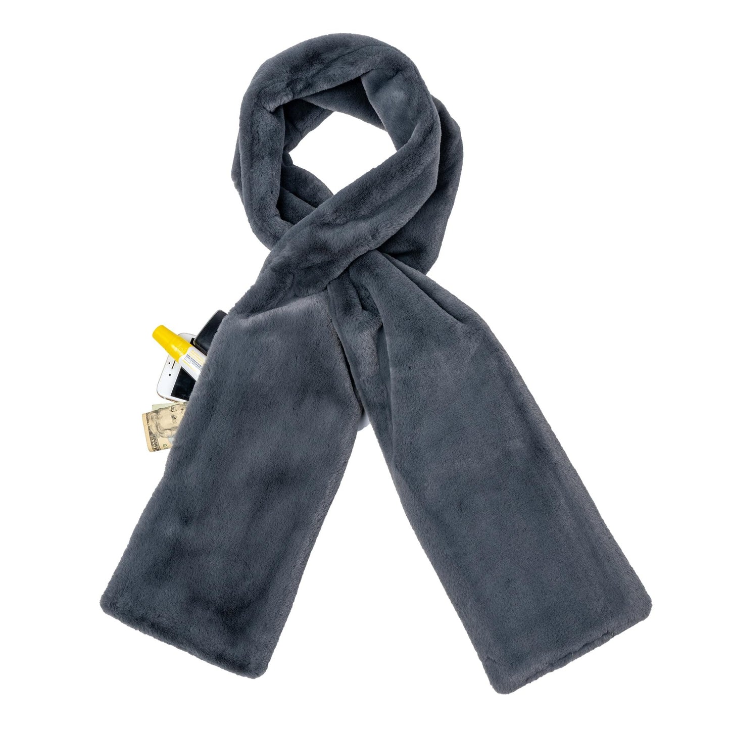 Black Friday Big Promotion Save 49%🔥Faux Fur Scarf With Hidden Zipper Pocket