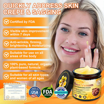 Made and Shipped from USA ✨ DivGlow® Bee Venom Skin Restoration Cream ⏰ LAST DAY 80% OFF | 1.76 oz🦄