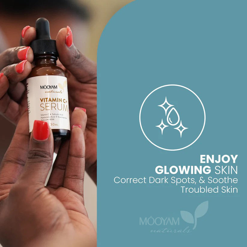 MOOYAM Deep Exfoliating Vitamin C Face Serum - Retinol,Salicylic Acid and Niacinamide - Treats Sebaceous Filaments,Blackheads & Clogged Pores