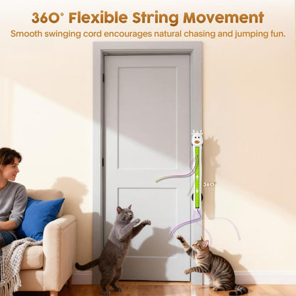🐱✨Auto Motion Flying Rope Cat Toy —  From Lazy to Crazy