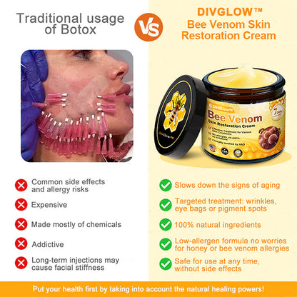 Made and Shipped from USA ✨ DivGlow® Bee Venom Skin Restoration Cream ⏰ LAST DAY 80% OFF | 1.76 oz🦄