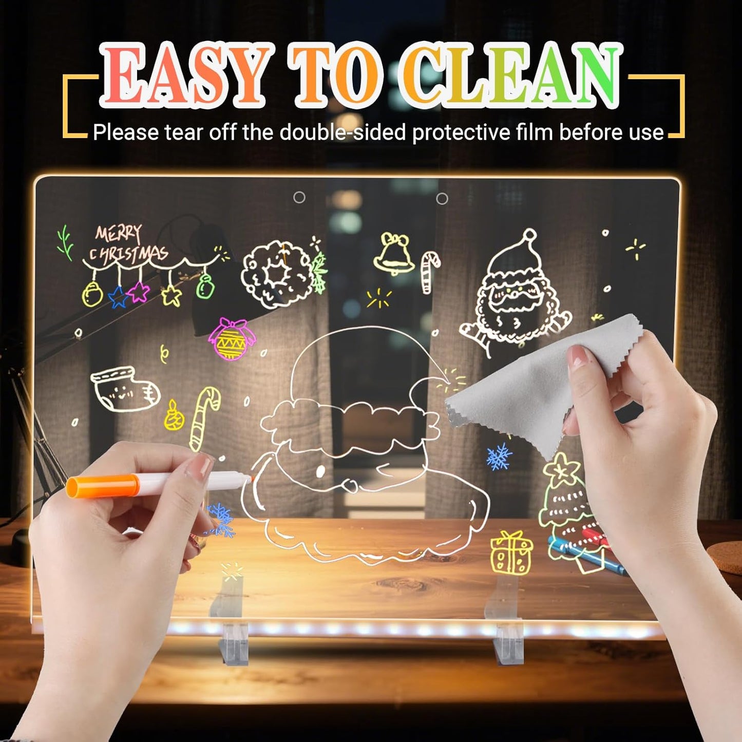 🔥🎨Hot Sale 50% OFF - ✨ Dive Into a World of Color! This 7-Color LED Board Unleashes Creativity