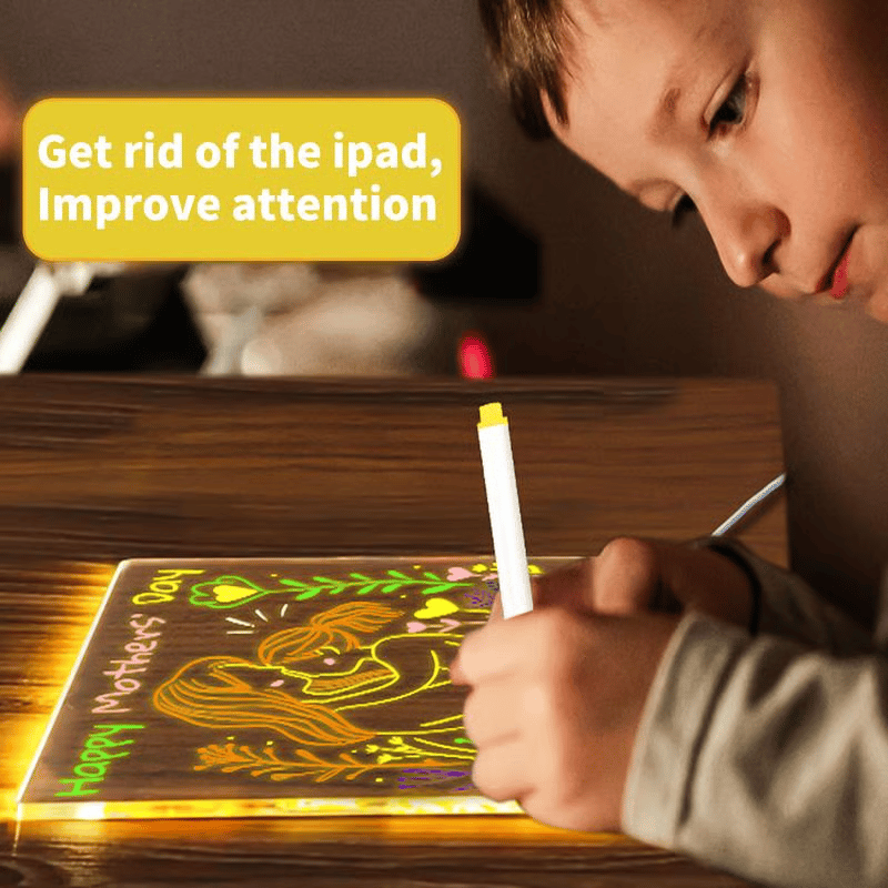 🔥🎨Hot Sale 50% OFF - ✨ Dive Into a World of Color! This 7-Color LED Board Unleashes Creativity