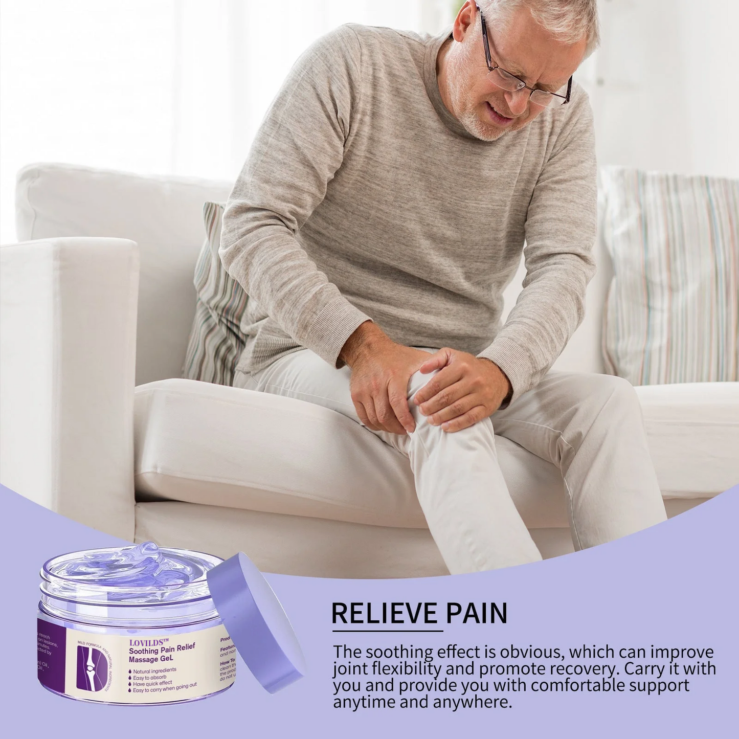 ✨Ends Tonight: Get 50% OFF Before It’s Gone!🎁 LOVILDS™ Pain Relief Gel – With Turmeric & Emu Oil for Arthritis & Joint Support